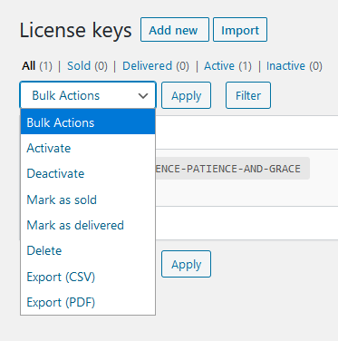 Distributing License Keys
