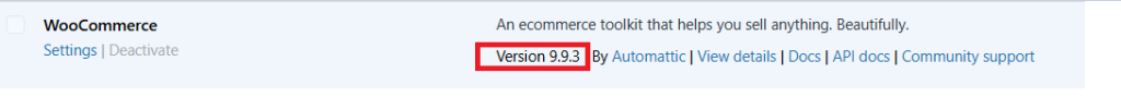 WooCommerce version 9.9.3